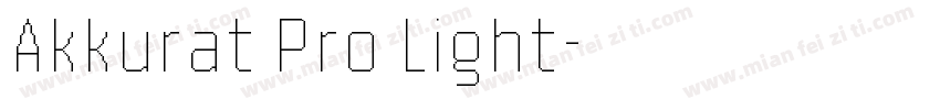 Akkurat Pro Light字体转换